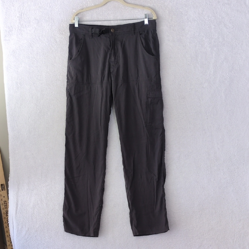 Prana‎ Mens Black Breathe Lightweight Outdoor Hiking Pants Small